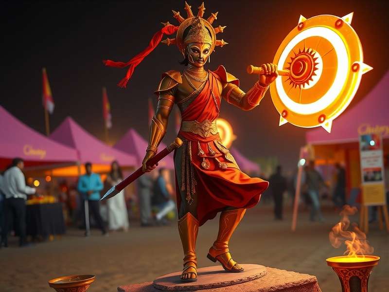 Diwali celebration in the game Maratha Mace Titan Diwali Event